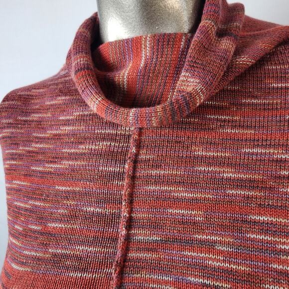 Pico Vela Sustainable Raw Hem Knit Cowl Neck Sweater | Women's Small - Picture 3 of 12